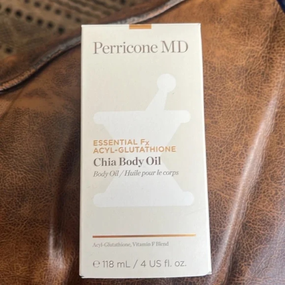 NIB Perricone MD Essential Fx Acyl-Glutathione Chia Oil NWT 4oz. 118ml